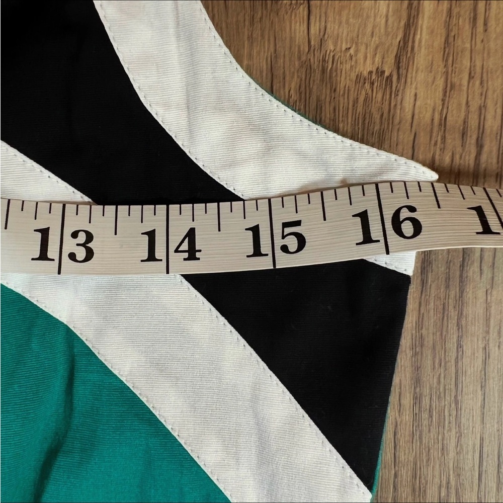 ALMATRICHI Dress Size 36 /S Turquoise Colorblock Zip Front HANDMADE MADRID SPAIN - Picture 7 of 9